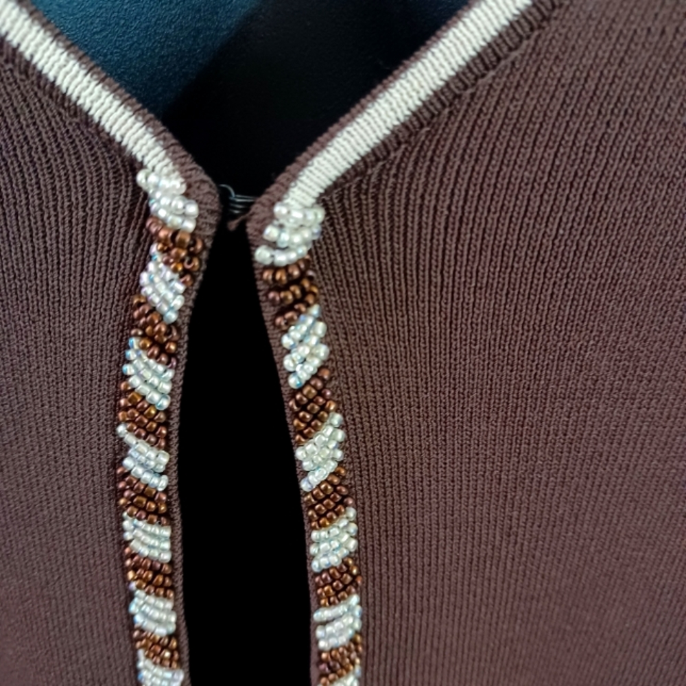 Vintage Imago Two-piece Sweater, Brown/Beige Size: XL - Picture 3 of 16